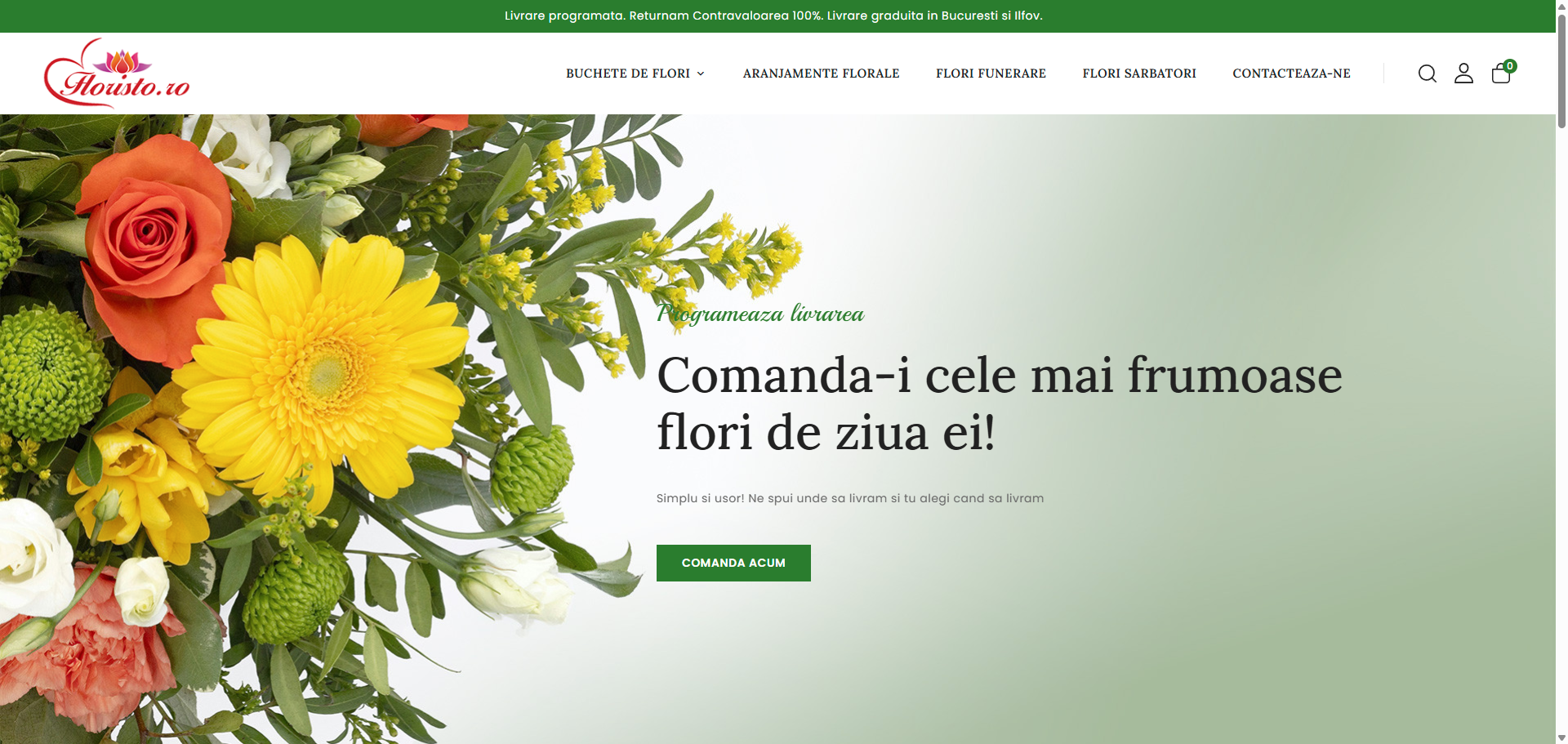 PrestaShop Flower Delivery E-commerce